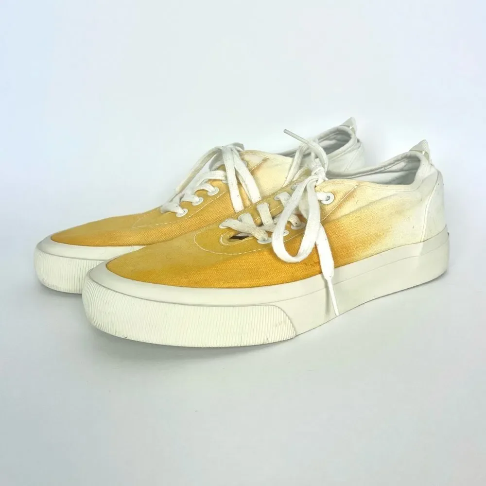 Everlane The Forever Sneaker in Marigold Dip Yellow Ombre Tie Dye